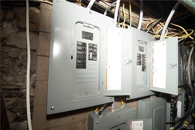 utility room featuring electric panel