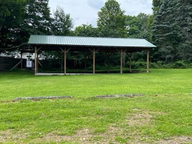 view of property's community featuring a gazebo and a yard