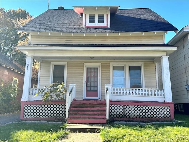 view of front of home with a porch