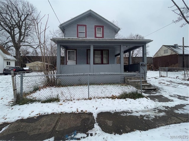 view of front facade with a porch