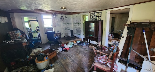 interior space featuring wood-type flooring