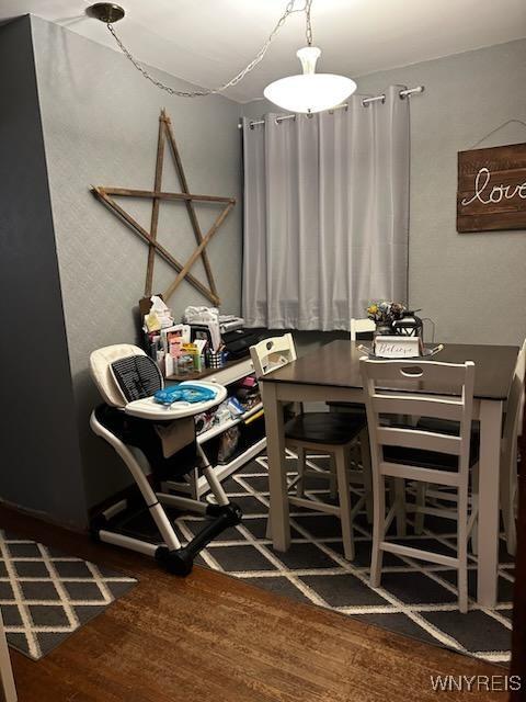 dining room featuring dark hardwood / wood-style floors