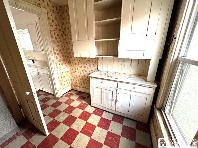 kitchen with plenty of natural light