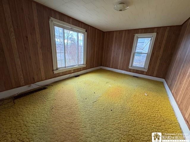 view of carpeted empty room