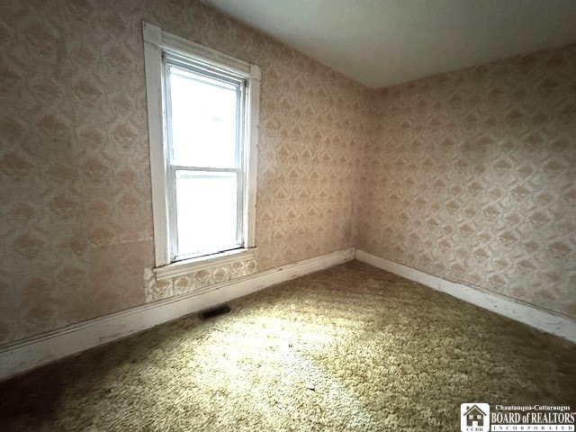 view of carpeted empty room