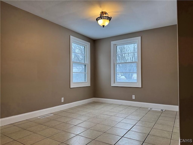 view of tiled empty room