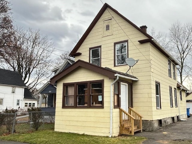 view of back of property