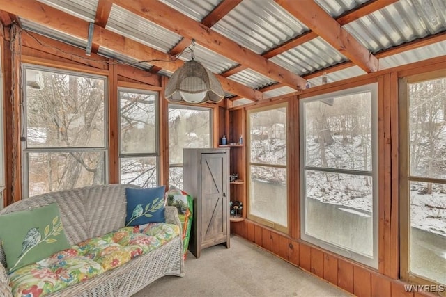 sunroom / solarium with plenty of natural light