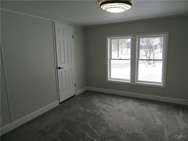 view of carpeted empty room