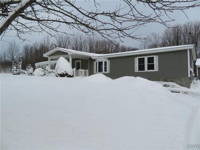 view of front of home