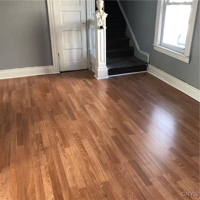 interior space featuring hardwood / wood-style flooring