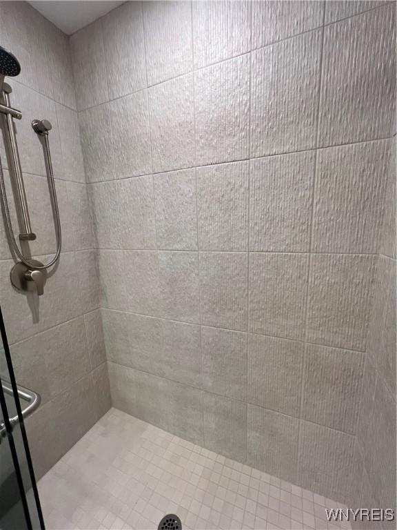 8977 Iroquois St, Evans, NY 14006 - bathroom featuring a tile shower