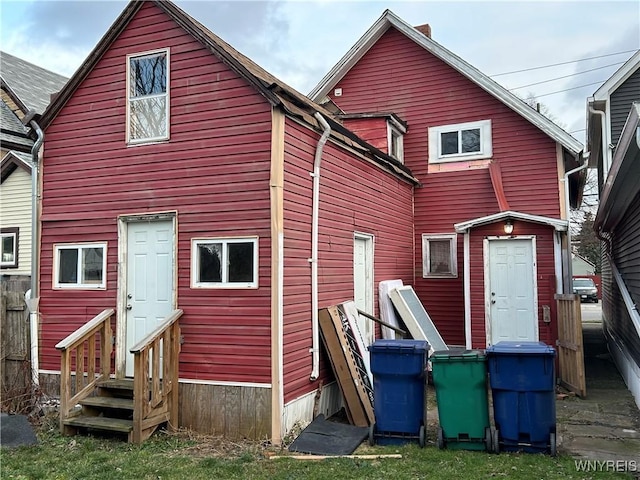 view of rear view of house