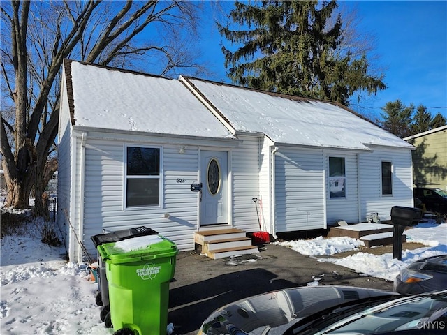 view of front of home