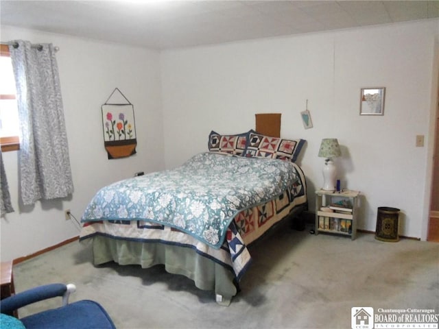 bedroom with carpet floors