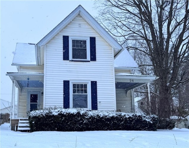 view of front of property