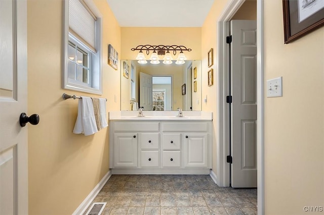 bathroom featuring vanity