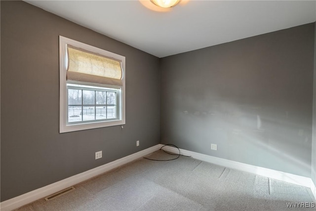 view of carpeted empty room