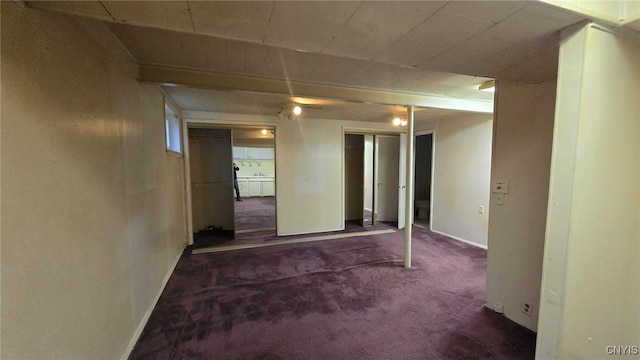 view of carpeted empty room