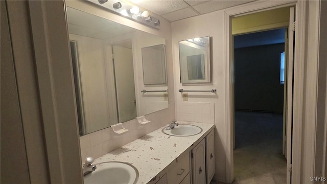 bathroom with vanity