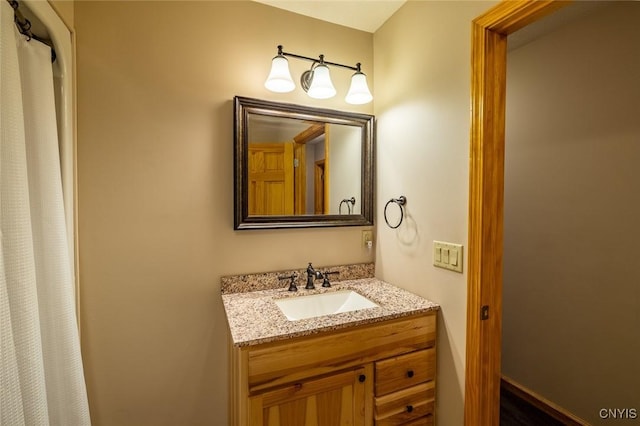 bathroom with vanity