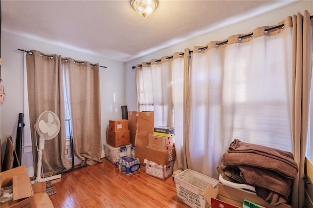 miscellaneous room with light hardwood / wood-style flooring