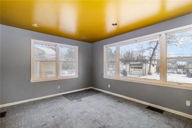 view of carpeted empty room