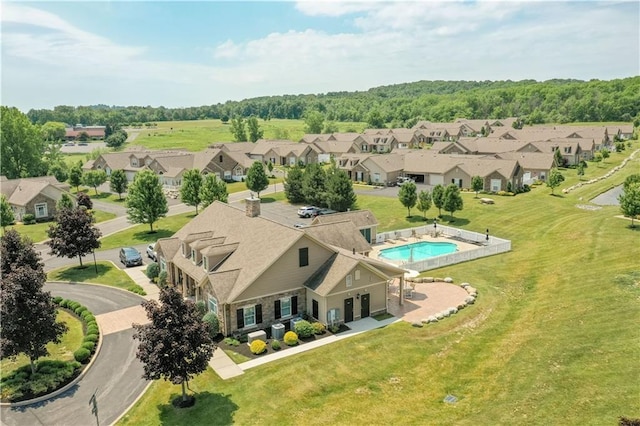 birds eye view of property