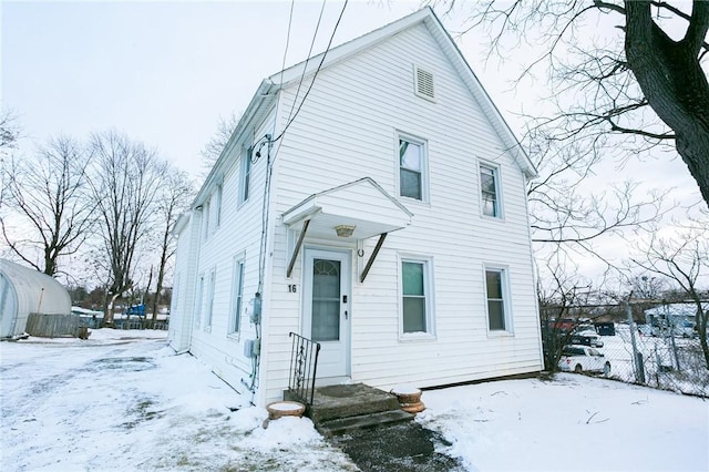 view of front of home