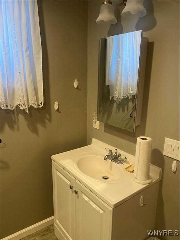 bathroom with vanity