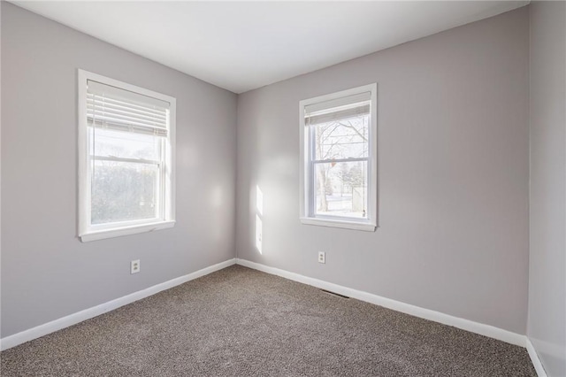 empty room with carpet floors