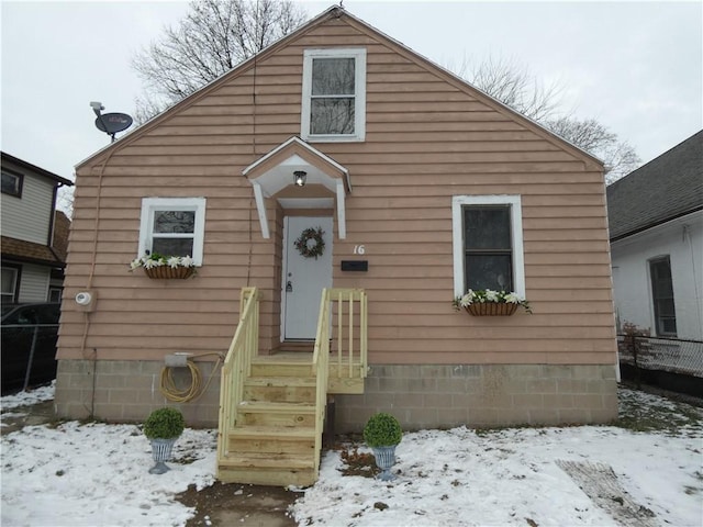 view of bungalow