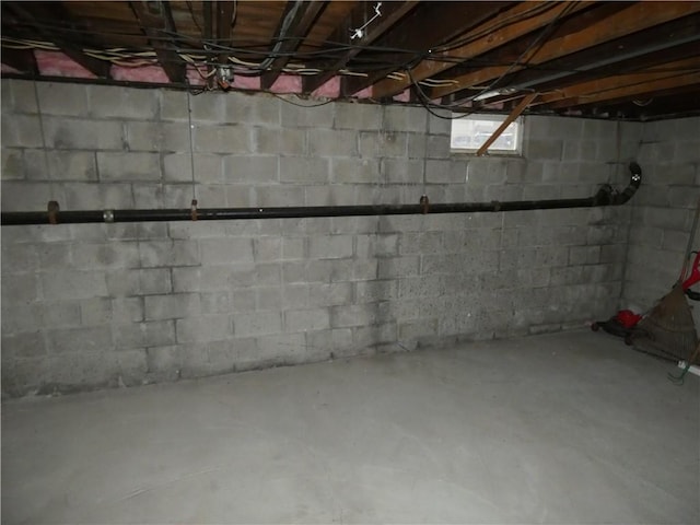 view of basement