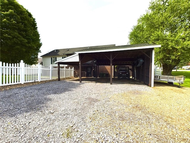 view of stable