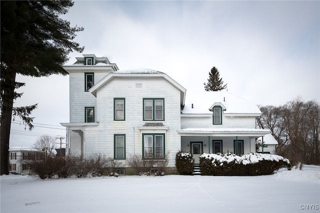 view of front facade with a porch