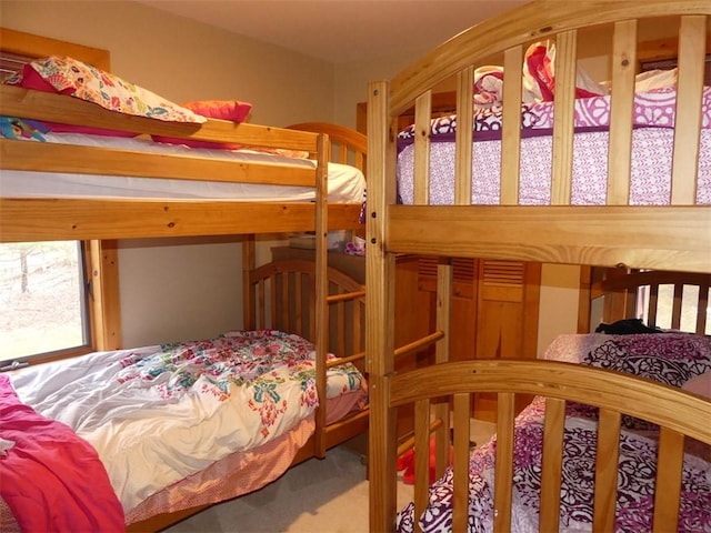 bedroom with carpet floors