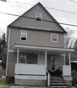 view of front of house with a porch