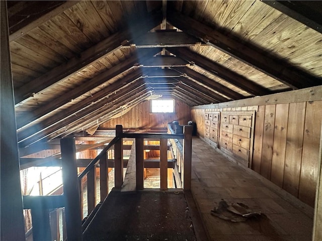 view of attic