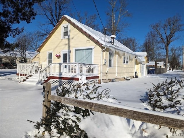 view of front of home