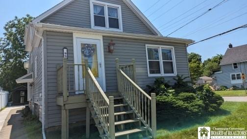 view of bungalow-style home