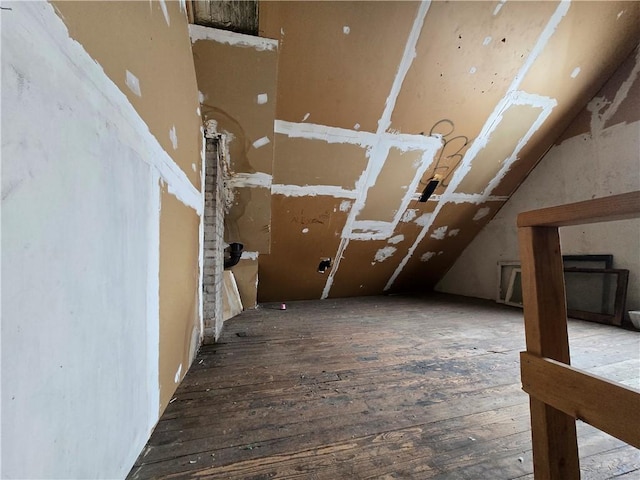 bonus room featuring hardwood / wood-style flooring