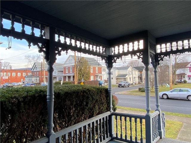 exterior space featuring a porch