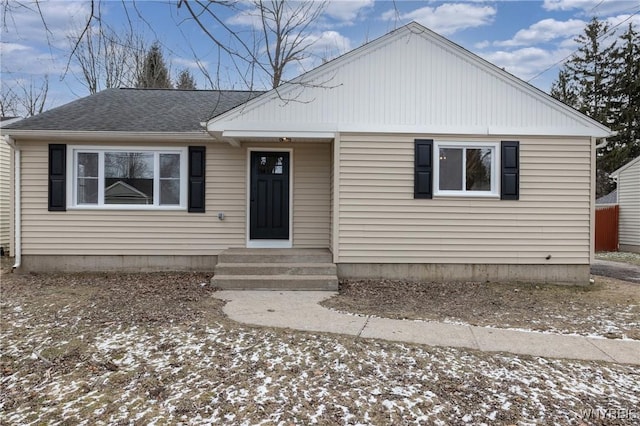 view of front of home