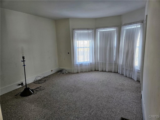 view of carpeted empty room