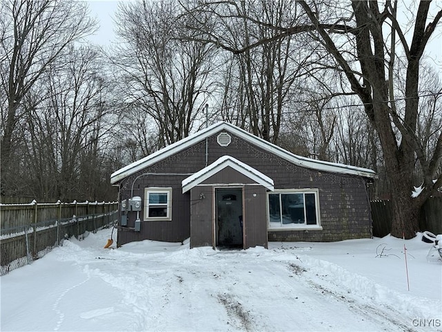 view of front of home