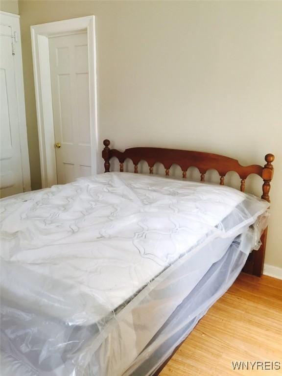 bedroom featuring light hardwood / wood-style floors