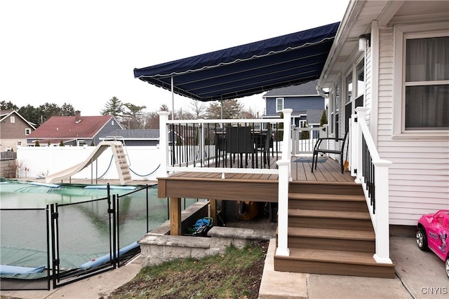 view of wooden terrace