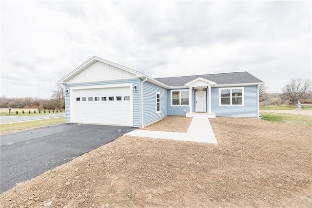 ranch-style house with a garage