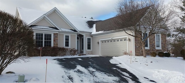 front of property featuring a garage