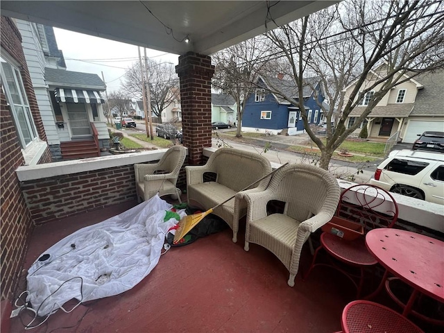 view of patio / terrace with covered porch